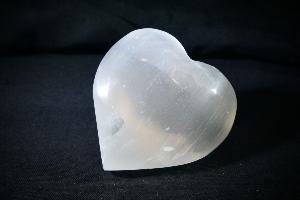 Selenite Heart, from Morocco (REF:SH3)