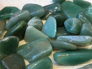 Aventurine - Green - up to 10g Dark Tumbled Stones (Selected)