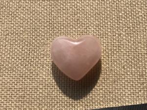 Rose Quartz Heart (ref H20) 