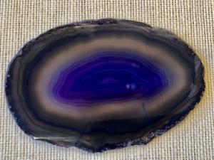 Agate Slice - Dyed Purple (ref DAS102)