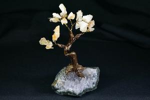 Citrine Crystal Tree, on Amethyst Base (REF:CTREE-C1)