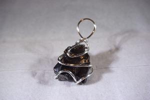 Shungite Grade 1 Hand Wired Pendant (REF:HWES8)