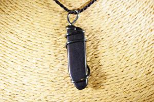 Shungite Hand Wired Pendant (REF:HWSP4)