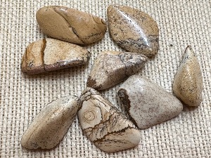 Jasper - Kalahari (Picture Jasper) - 3g to 5g Tumbled Stone (Selected)