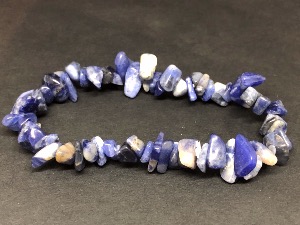 Sodalite - Gemstone chip bead bracelet (Selected)