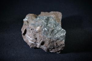 Pyrolusite on Chocolate Limestone (No.28)
