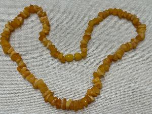 Amber - Milky colour - 45cm (18inch) Chip Necklace (Ref AMJ4)