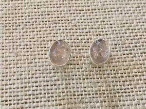 Petalite - Sterling Silver Stud Earrings (Ref E39Stud)