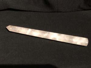Rose Quartz Faceted Wand (Ref W14)
