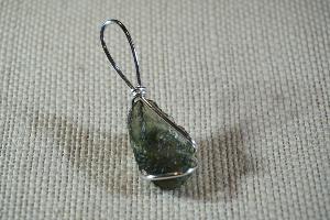 Moldavite Hand Wired Pendant (REF:0103)