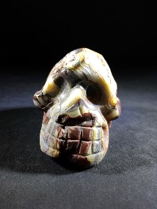 Crazy Lace Agate Skull (No.85)