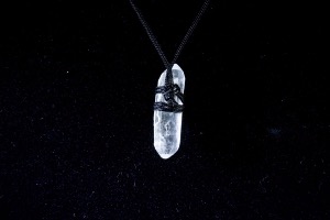 Quartz Point, Hand Tied Pendant (No.88)