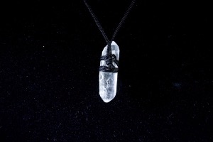 Quartz Point, Hand Tied Pendant (No.88)