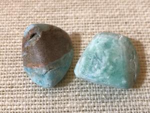 Calcite - Caribbean - 9g to 15g (Chalky) Tumbled Stone (Selected)