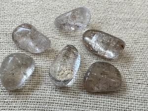 Quartz - Rutilated - With Titanium Dioxide Rutile  - 6g to 8g Tumble Stone (Selected )