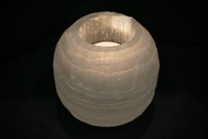 Selenite Snowball T-Light, from Morocco (REF:SSTL1)