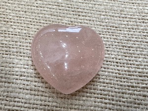 Rose Quartz Crystal Heart (REF:H34)