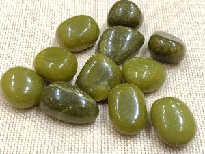 Jade - Olivian - Olive Jade - Serpentine - 10g to 15g Tumbled (Selected)