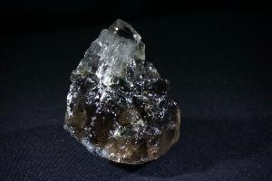 Dark Smokey Quartz with Clear Quartz Top, from Lochan na Lairige, Ben Lawers, Perth and Kinross, Scotland, UK (REF:RSB4)