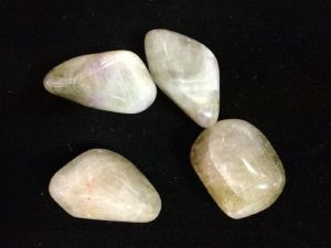 Prasiolite with Amethyst (Amegreen) Tumbled Stone