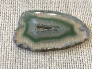 Agate Slice - Dyed Lime Green  (RefPCS8)