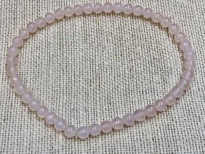 Ankle Bracelet - Rose Quartz - 6mm Beads, 27cm Elasticated Bracelet (Ref SHMB2264)