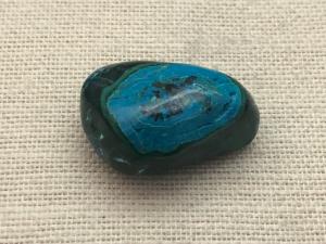 Chrysocolla and Malachite, Boxed Tumbled Stone (ref.BT105)