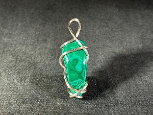 Malachite Hand Wired Pendant (REF:HWMALA6)