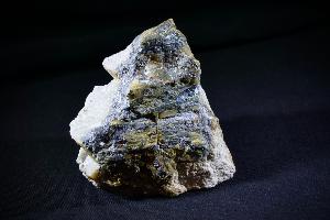 Stibnite in Quartz, from Knipe Mine, Hare Hill, New Cumnock, East Ayrshire, Scotland (REF:RSB3)