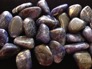 Sodalite - Tumbled Stone - Dark Blue & White
