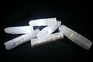 Selenite Stick from Morocco - 2.4/2.7 cm wide, 9.7/10 cm  long (Selected)