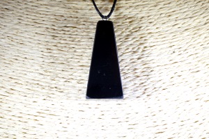 Shungite Obelisk Pendant (No.848)