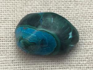 Chrysocolla and Malachite, Boxed Tumbled Stone (ref.BT106)