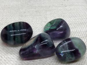 Fluorite - AA Rainbow - 2 to 3cm Tumbled Stone  