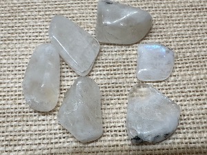 Labradorite - White - Rainbow Moonstone - 'A' Grade up to 5g Tumbled Stone (Selected)