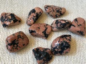 Luxullianite - Cornwall - Tourmaline in Granite - 4g to 10g Tumbled Stone (Selected)