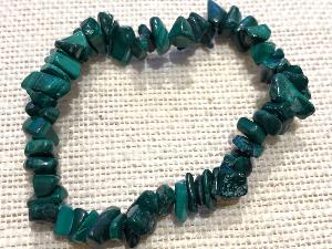 Malachite - Gemstone Chip Bead Bracelet (Selected)