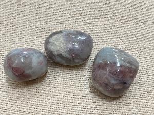 Tourmaline - Pink (Rubellite) -  in Quartz - 12g to 22g Tumbled Stone (Selected)